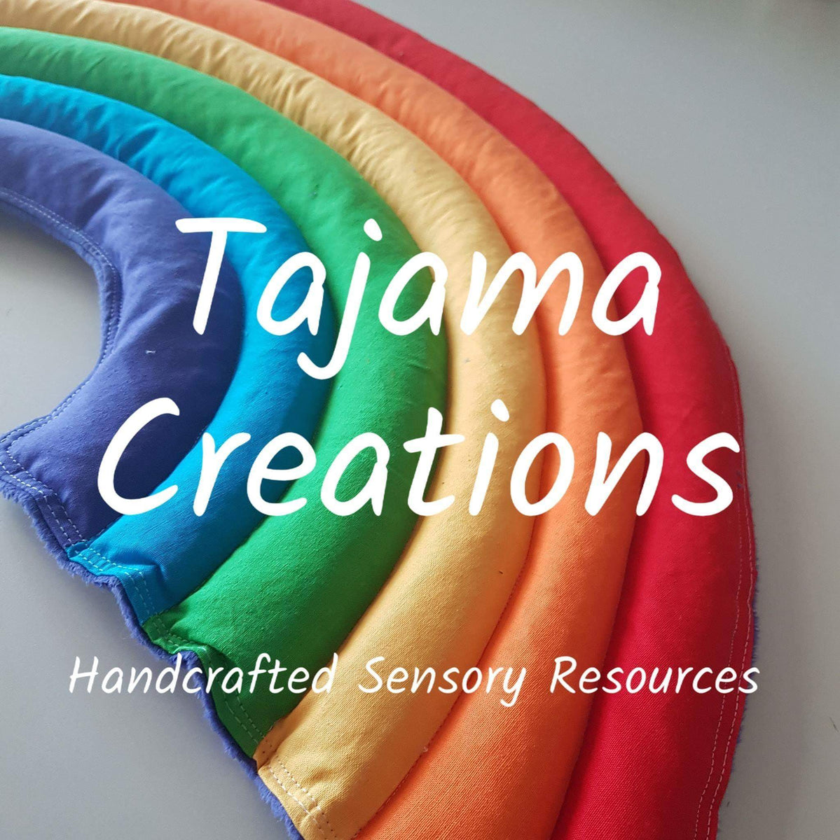 Weighted Rainbow Lap Blanket Neck Wrap Made to order Tajama