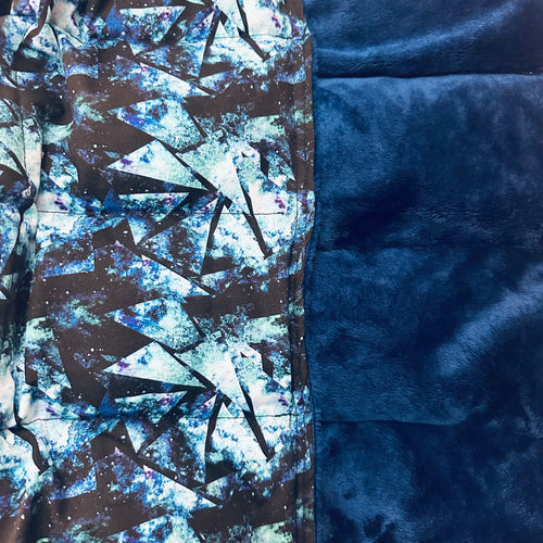 Abstract Galaxy 2.5kg Weighted Lap Blanket - In Stock