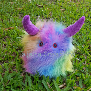 Fluffy Weighted Rainbow Lap Monster***LAST ONE IN STOCK***