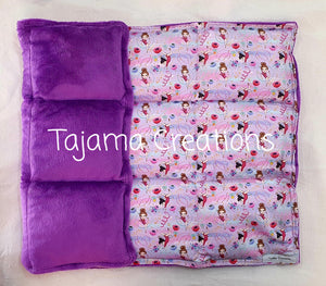 Gymnast on Purple 3.5kg Weighted Lap Blanket